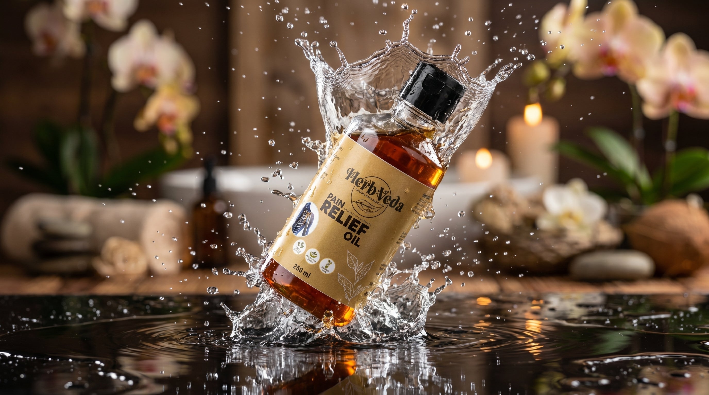Herb Veda Pain Relief Oil – 100% Ayurvedic & Fast-Acting Formula